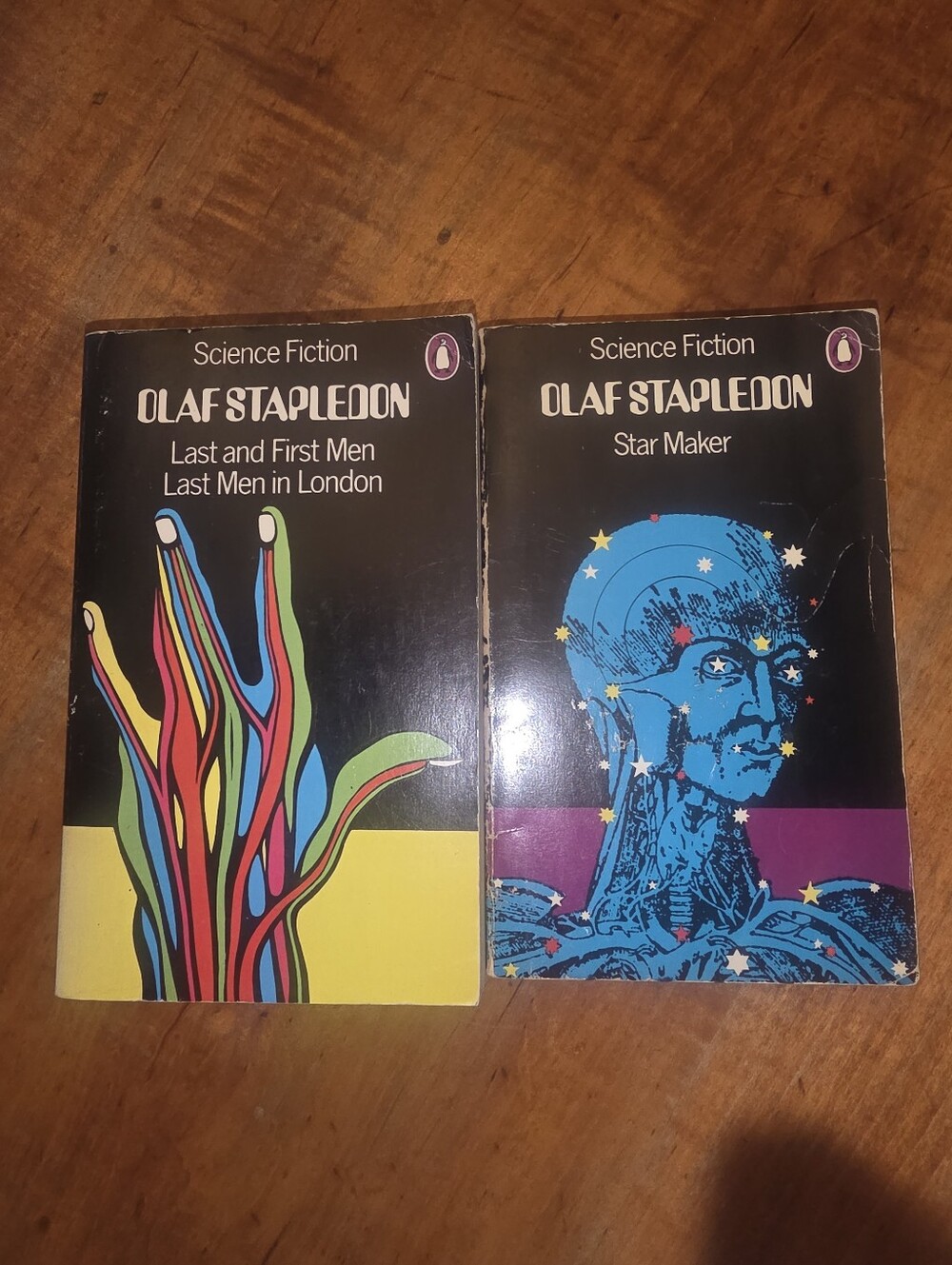 Star Maker + Last Men In London By Olaf Stapledon Penguin Book Lot Of 2